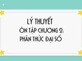 Lý thuyết ôn tập chương 2: Phân thức đại số
