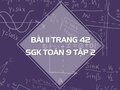 Bài 11 trang 42 SGK Toán 9 tập 2