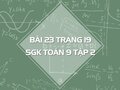 Bài 23 trang 19 SGK Toán 9 tập 2