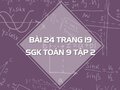 Bài 24 trang 19 SGK Toán 9 tập 2