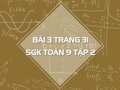 Bài 3 trang 31 SGK Toán 9 tập 2