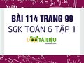 Bài 114 trang 99 SGK Toán 6 tập 1