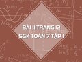 Bài 11 trang 12 SGK Toán 7 tập 1