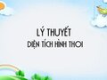Tổng hợp lý thuyết diện tích hình thoi