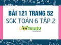 Bài 121 trang 52 SGK Toán 6 tập 2