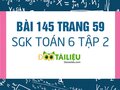 Bài 145 trang 59 SGK Toán 6 tập 2