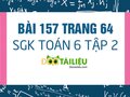 Bài 157 trang 64 SGK Toán 6 tập 2