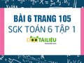 Bài 6 trang 105 SGK Toán 6 tập 1