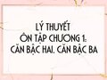 Lý thuyết ôn tập chương 1: Căn bậc hai, căn bậc ba