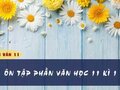 Soạn bài Ôn tập phần Văn học 11 kì 1