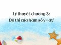 Lý thuyết đồ thị của hàm số y = ax2 và các dạng bài thường gặp