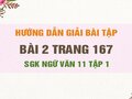 Bài 2 trang 167 SGK Ngữ văn 11 tập 1