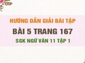 Bài 5 trang 167 SGK Ngữ văn 11 tập 1
