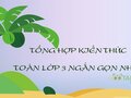 Đề cương ôn tập Toán lớp 3