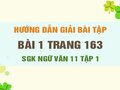 Bài 1 trang 163 SGK Ngữ văn 11 tập 1