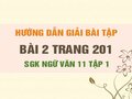 Bài 2 trang 201 SGK Ngữ văn 11 tập 1