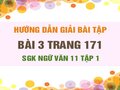 Bài 3 trang 171 SGK Ngữ văn 11 tập 1