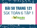 Bài 50 trang 121 SGK Toán 6 tập 1