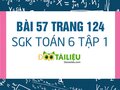 Bài 57 trang 124 SGK Toán 6 tập 1