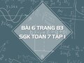 Bài 6 trang 83 SGK Toán 7 tập 1