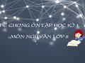 Đề cương ôn tập học kì 1 môn Ngữ văn lớp 8