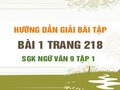 Bài 1 trang 218 SGK Ngữ văn 9 tập 1