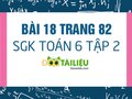 Bài 18 trang 82 SGK Toán 6 tập 2