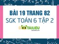 Bài 19 trang 82 SGK Toán 6 tập 2