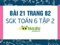 Bài 21 trang 82 SGK Toán 6 tập 2