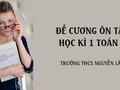 Đề cương ôn tập học kì 1 Toán 8 của trường THCS Nguyễn Lân