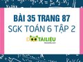 Bài 35 trang 87 SGK Toán 6 tập 2
