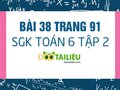Bài 38 trang 91 SGK Toán 6 tập 2