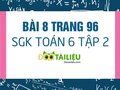 Bài 8 trang 96 SGK Toán 6 tập 2