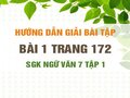 Bài 1 trang 172 SGK Ngữ văn 7 tập 1