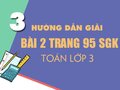 Bài 2 trang 95 SGK Toán 3