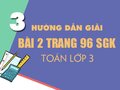 Bài 2 trang 96 SGK Toán 3