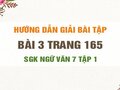 Bài 3 trang 166 SGK Ngữ văn 7 tập 1