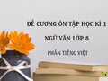 Đề cương ôn tập học kì 1 Ngữ văn lớp 8 phần Tiếng việt