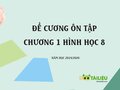Đề cương ôn tập chương 1 hình học Toán lớp 8 năm học 2019/2020