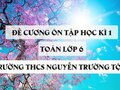 Đề cương ôn tập học kì 1 Toán lớp 6 trường THCS Nguyễn Trường Tộ năm 2017