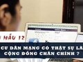 Cư dân mạng có thật sự là cộng đồng chân chính hay không?