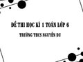 Đề thi học kì 1 Toán lớp 6 trường THCS Nguyễn Du