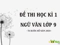 Đề thi học kì 1 Ngữ văn lớp 9 - TX Buôn Hồ năm 2019