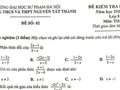 Đề thi học kì 1 Toán lớp 8 của trường Nguyễn Tất Thành