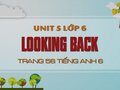 Unit 5 lớp 6 Looking back trang 56 SGK Tiếng Anh