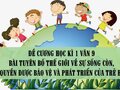 Đề cương học kì 1 Văn 9 bài Tuyên bố thế giới về sự sống còn...