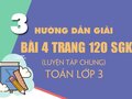 Bài 4 trang 120 SGK Toán 3 (Luyện tập chung)