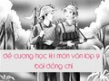 Đề cương học kì 1 môn văn lớp 9 bài Đồng chí 