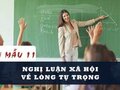 Nghị luận xã hội về lòng tự trọng