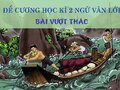 Đề cương học kì 2 Ngữ văn lớp 6 bài Vượt thác